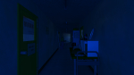 117 学校 13 - 部室棟廊下[夜]