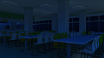 117 学校 13 - 食堂[夜]