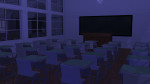 52 学校 6 - 教室（夜）サンプル